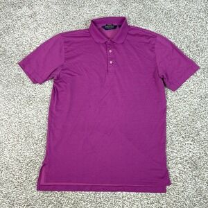 Polo Golf Ralph Lauren Polo Shirt Mens Medium Purple Solid Performance Stretch